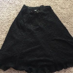 Black Lace Stretchy Cabi Skirt